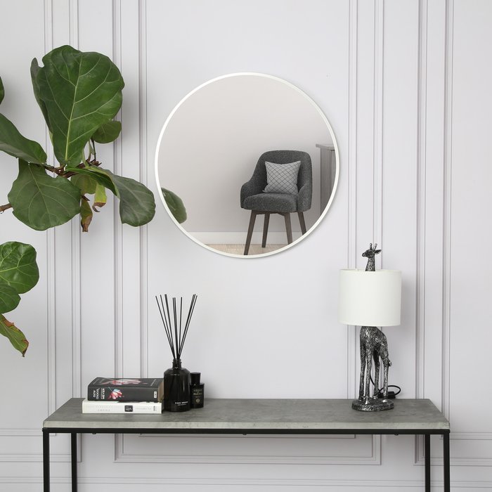 The Range | Pandora Round Mirror - 80 x 80cm - Silver Pandora Round Mirror - 80 x 80cm - Silver
