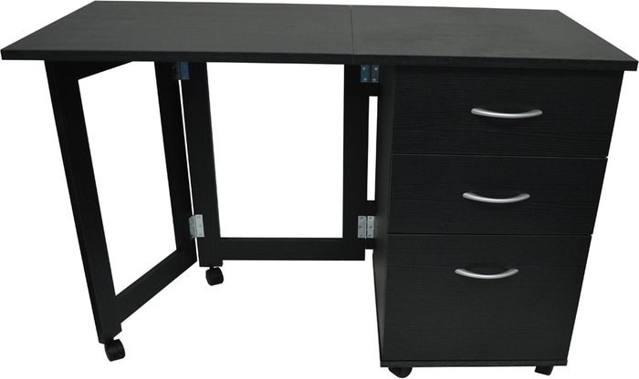 The Range | Techstyle Techstyle Flipp 3 Drawer Folding Office Storage Filing Desk / Workstation Black Techstyle Techstyle Flipp 3 Drawer Folding Office Storage Filing Desk / Workstation Black
