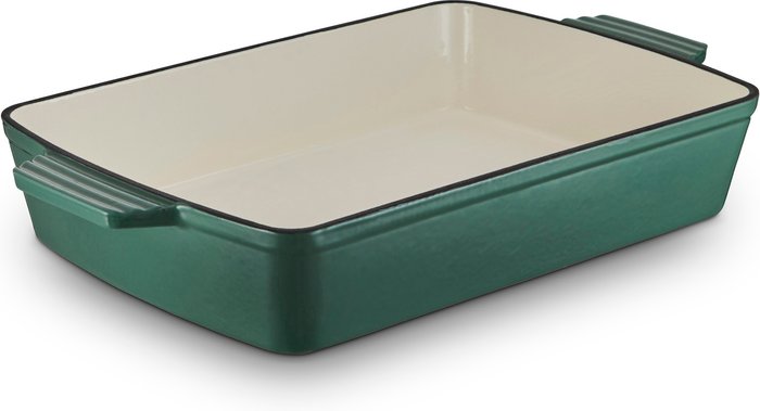 The Range | Barbary & Oak Barbary & Oak 39Cm Cast Iron Roaster - Green Barbary & Oak Barbary & Oak 39Cm Cast Iron Roaster - Green