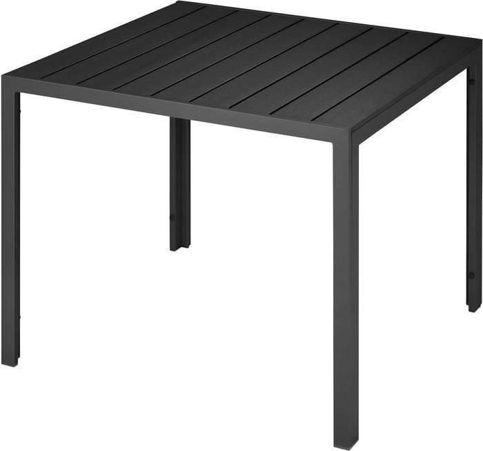 The Range | TECTAKE Tectake Aluminium Garden Table With Adjustable Feet (90X90X74.5cm) Black TECTAKE Tectake Aluminium Garden Table With Adjustable Feet (90X90X74.5cm) Black