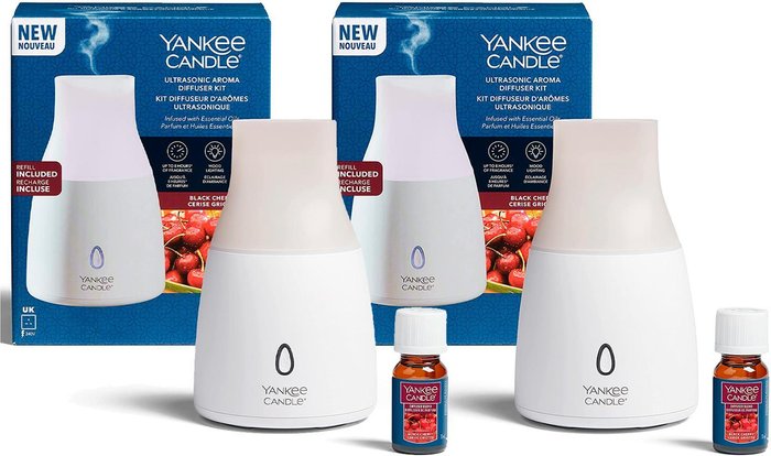 The Range | Yankee Candle Yankee Candle Black Cherry Ultrasonic Aroma Diffuser Starter Kit White Yankee Candle Yankee Candle Black Cherry Ultrasonic Aroma Diffuser Starter Kit White
