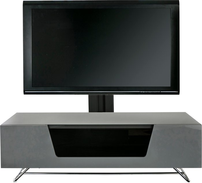 The Range | Alphason ALPHASON Chromium 2 Cantilever CRO2-1200BKT-GR 1200 mm TV Stand with Bracket - Grey Alphason ALPHASON Chromium 2 Cantilever CRO2-1200BKT-GR 1200 mm TV Stand with Bracket - Grey