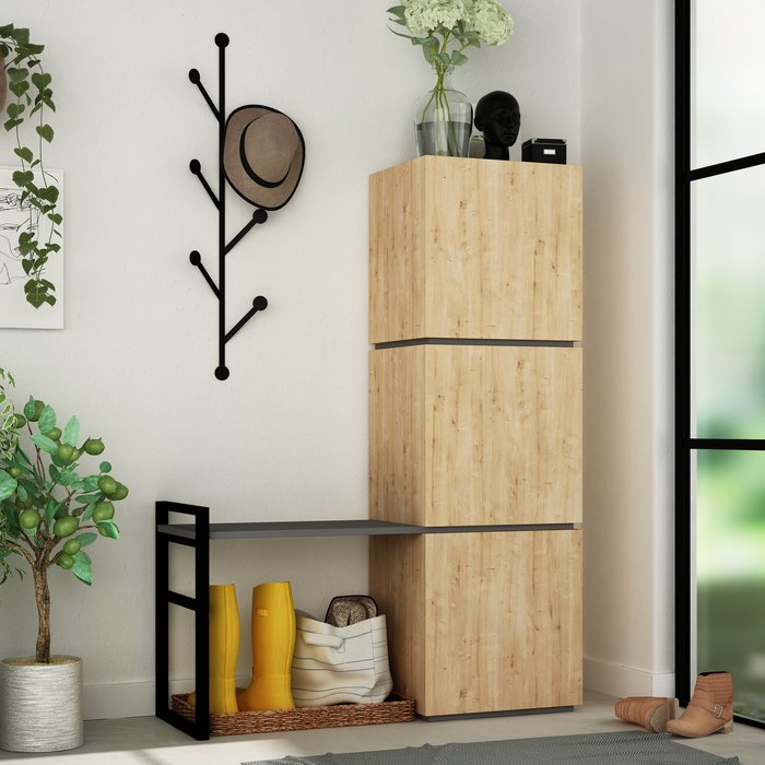The Range | Decortie Mello Hallway Stand - Oak Decortie Mello Hallway Stand - Oak