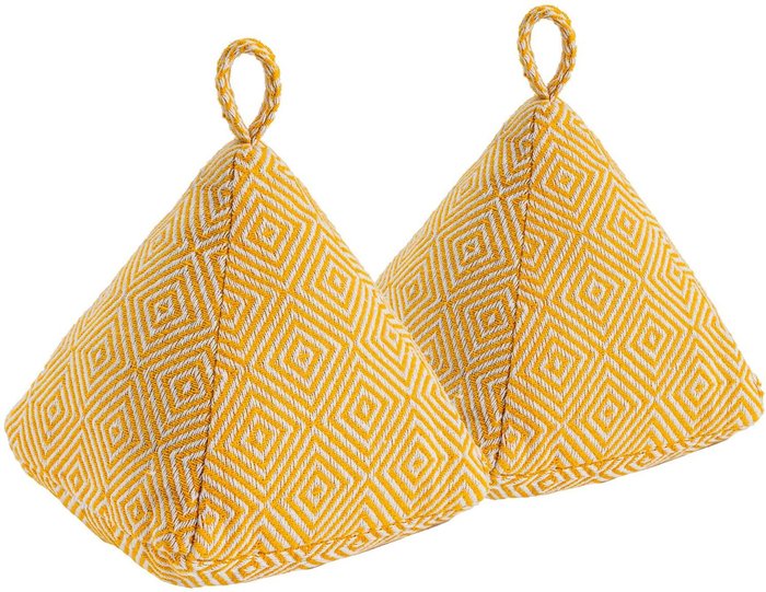 The Range | Nicola Spring 20cm Chevron Door Stop Pack of 2 - Yellow Nicola Spring 20cm Chevron Door Stop Pack of 2 - Yellow