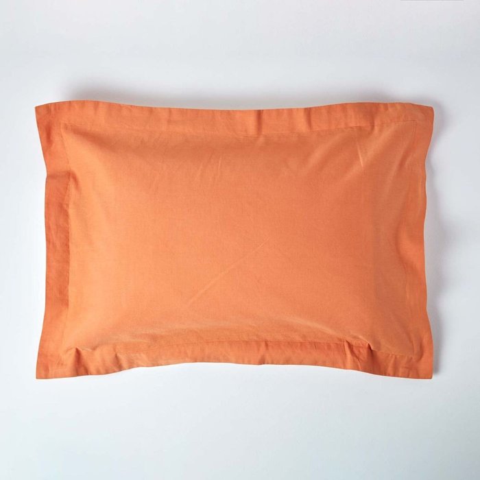 The Range | Homescapes Homescapes Linen Pillowcase, Oxford Style - Burnt Orange Homescapes Homescapes Linen Pillowcase, Oxford Style - Burnt Orange