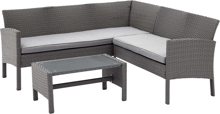 The Range | Royalcraft Royalcraft Nevada Corner Sofa Set - Grey Royalcraft Royalcraft Nevada Corner Sofa Set - Grey