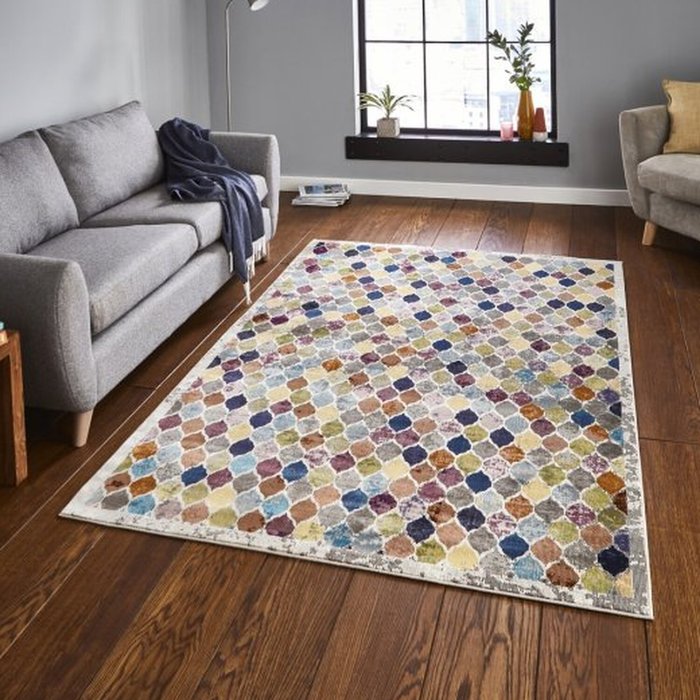 The Range | Think Rugs 16th Avenue 35A Rug Grey, Blue, Green and Brown Think Rugs 16th Avenue 35A Rug Grey, Blue, Green and Brown