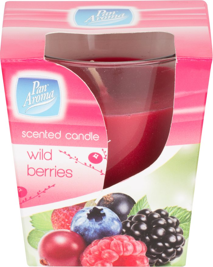 The Range | Pan Aroma Pan Aroma Scented Glass Candle - Wild Berries - Red Pan Aroma Pan Aroma Scented Glass Candle - Wild Berries - Red