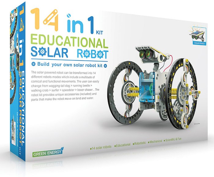 The Range | Construct and Create 14 in 1 Solar Robot Kit - Multi Construct and Create 14 in 1 Solar Robot Kit - Multi