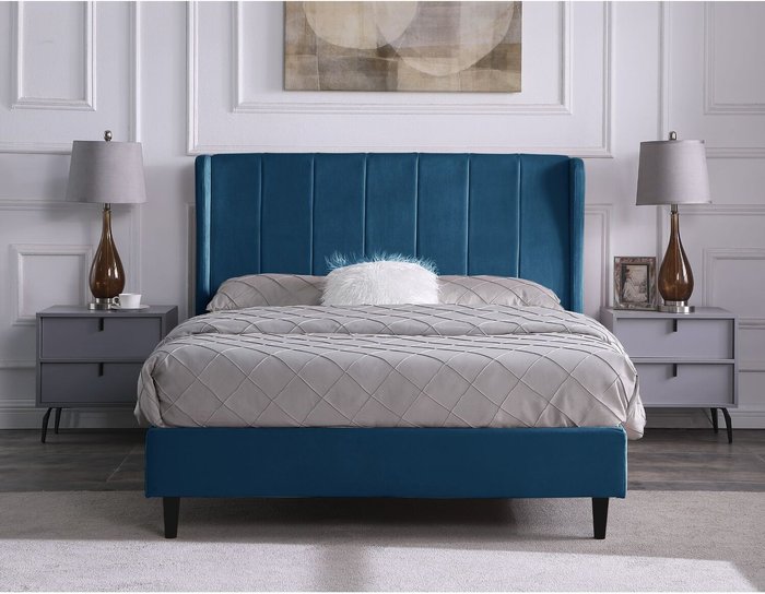 The Range | Seconique Amelia 5' Bed - Blue Seconique Amelia 5' Bed - Blue