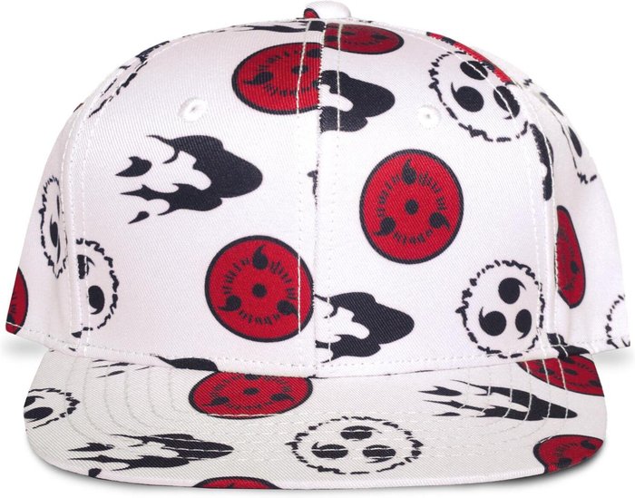 The Range | NARUTO SHIPPUDEN NARUTO SHIPPUDEN Symbols Pattern All-over Print Snapback Baseball Cap - White/Black NARUTO SHIPPUDEN NARUTO SHIPPUDEN Symbols Pattern All-over Print Snapback Baseball Cap - White/Black