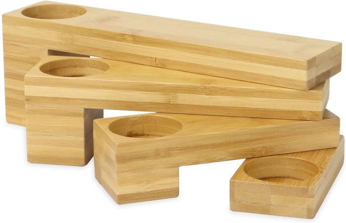 The Range | Maison & White Bamboo Tealight Candle Holder - Bamboo Maison & White Bamboo Tealight Candle Holder - Bamboo