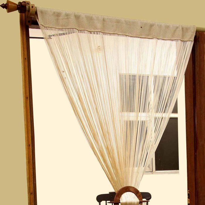 The Range | Homescapes Homescapes Polyester String Curtain - Beige Homescapes Homescapes Polyester String Curtain - Beige