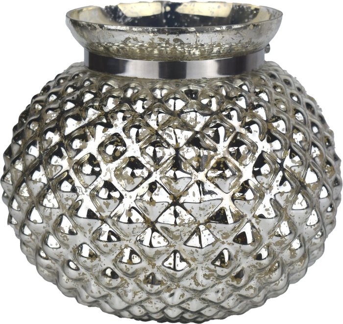 The Range | Hill The Lustre Collection Silver Large Combe Candle Holder Hill The Lustre Collection Silver Large Combe Candle Holder