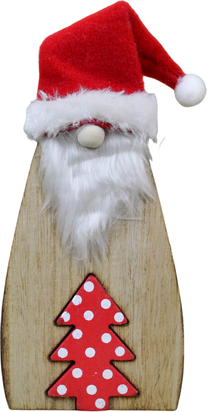 The Range | Samuel Alexander Wooden Gonk Christmas Ornaments Book End - Red Samuel Alexander Wooden Gonk Christmas Ornaments Book End - Red