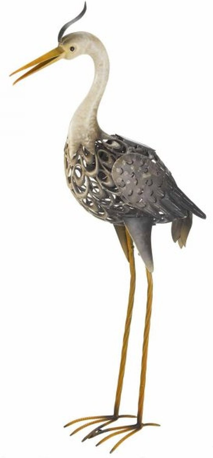 The Range | Garden Mile Solar Silhouette Heron Light - Grey,White,Yellow Garden Mile Solar Silhouette Heron Light - Grey,White,Yellow