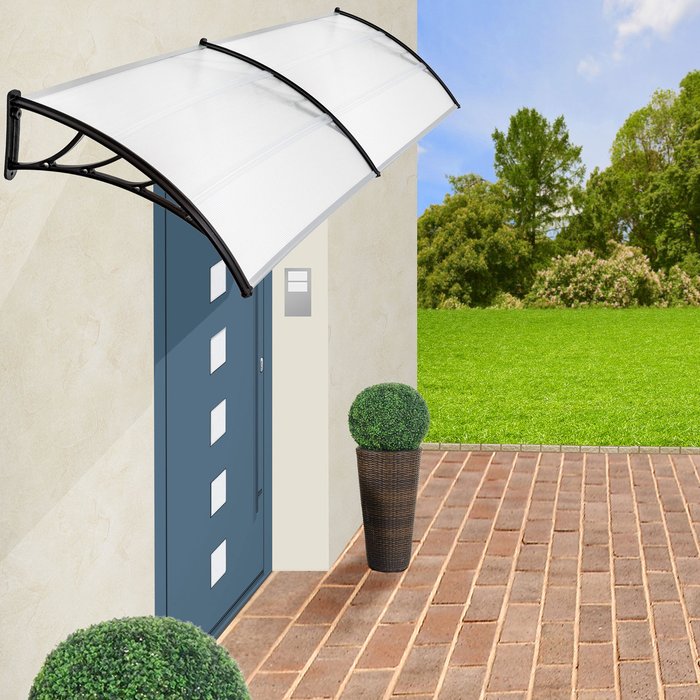 The Range | TECTAKE Tectake Canopy Transparent Black 200cm TECTAKE Tectake Canopy Transparent Black 200cm