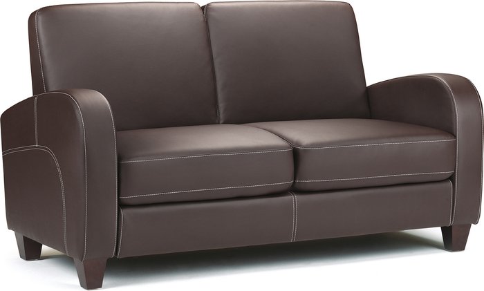 The Range | Julian Bowen Vivo Two Seater Sofa - Brown Julian Bowen Vivo Two Seater Sofa - Brown
