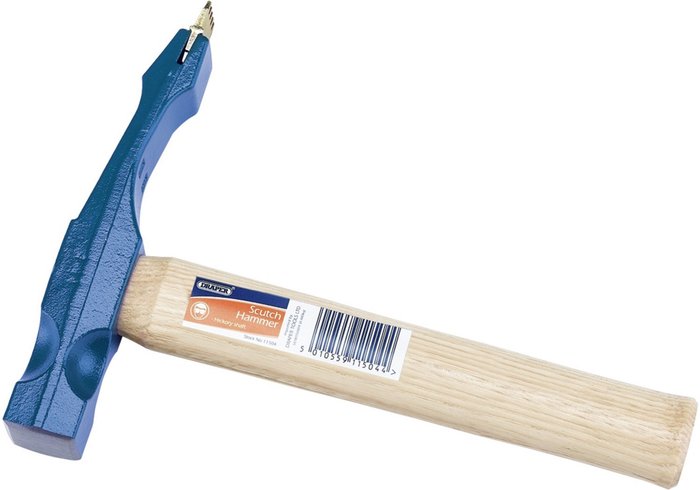 The Range | Draper Draper Single Ended Scutch Hammer 850g Draper Draper Single Ended Scutch Hammer 850g