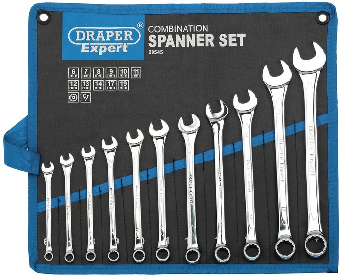 The Range | Draper Draper 11 Piece Combination Spanner Set Metric Draper Draper 11 Piece Combination Spanner Set Metric
