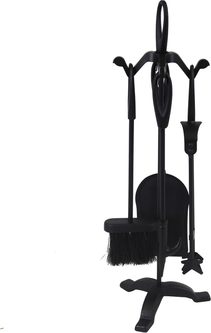 The Range | Cotswold Black Iron Fireside Tools 5 Piece Companion Set - Black Cotswold Black Iron Fireside Tools 5 Piece Companion Set - Black