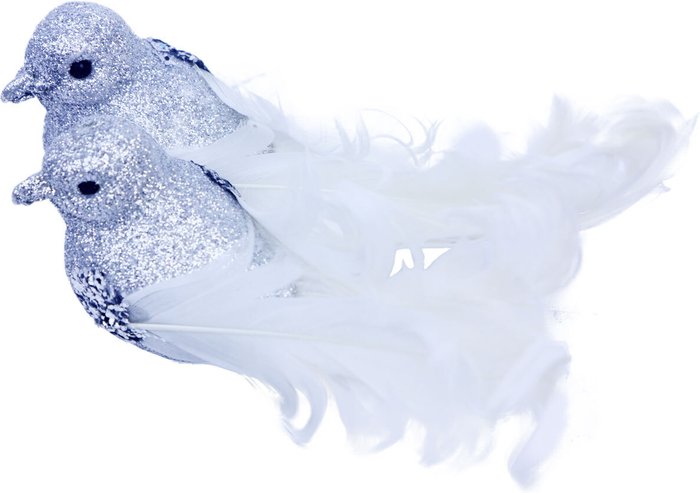 The Range | Platinum Eternity Glittered Birds Clip Platinum Eternity Glittered Birds Clip