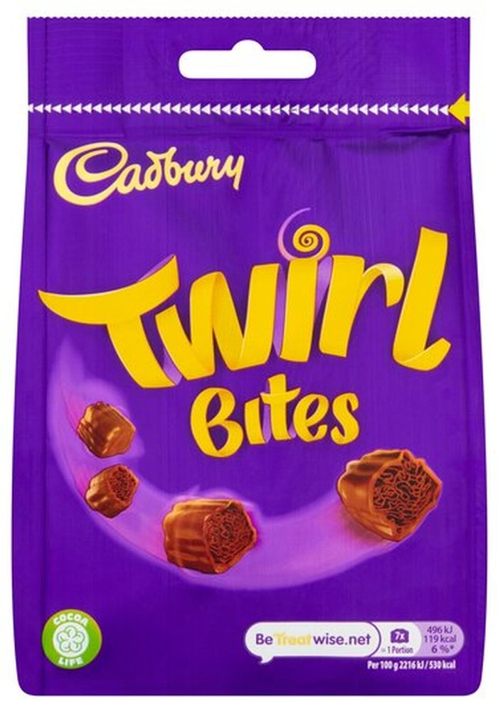The Range | Sweet Things Cadbury Twirl Bites Chocolate Bag - Purple Sweet Things Cadbury Twirl Bites Chocolate Bag - Purple