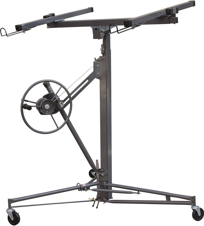 The Range | SwitZer Switzer 11 Ft Drywall Hoist Plaster Board Panel Sheet Heavy Duty Lift Lifter - Grey / 38.5kg SwitZer Switzer 11 Ft Drywall Hoist Plaster Board Panel Sheet Heavy Duty Lift Lifter - Grey / 38.5kg