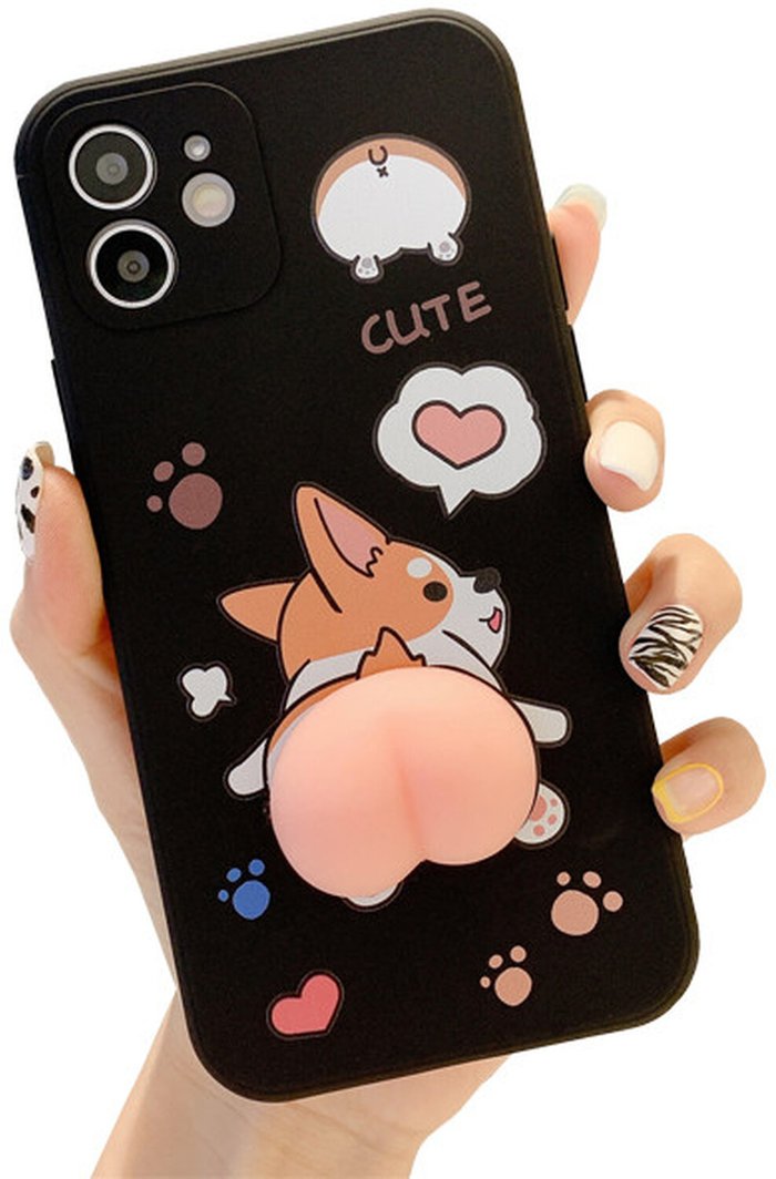 The Range | Corgi Stress Relief Fidget Phone Case for iPhone - Black / iPhone XR Corgi Stress Relief Fidget Phone Case for iPhone - Black / iPhone XR