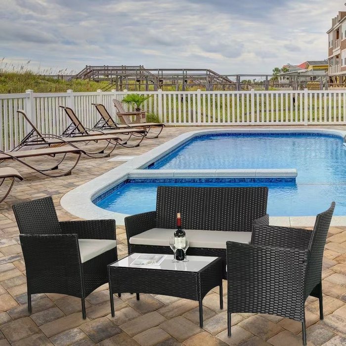 The Range | Outdoor Living Outdoor Living Amazon 4pc Rattan Sofa Set Outdoor Living Outdoor Living Amazon 4pc Rattan Sofa Set