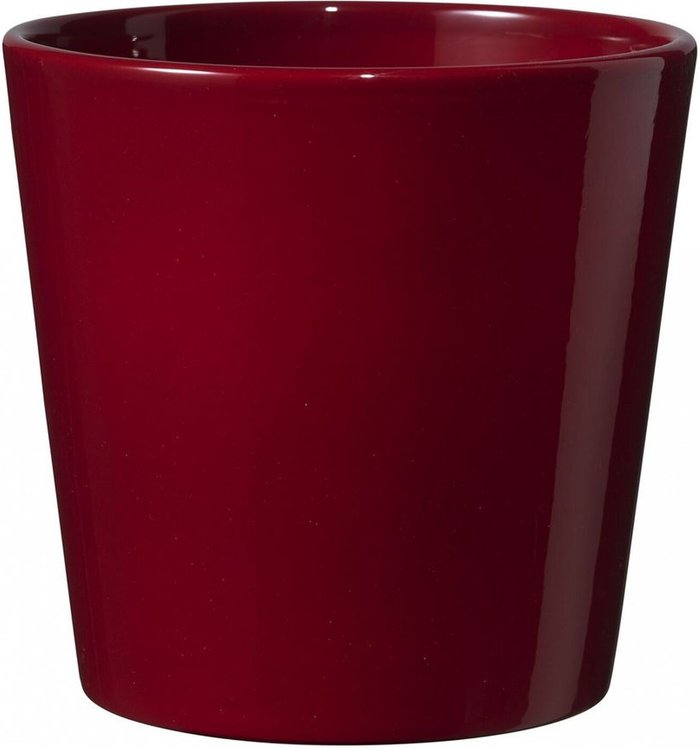 The Range | Kingsbury Gifts Shiny Ceramic Bordeaux Indoor Plant Pot - H13 cm / 16cm Kingsbury Gifts Shiny Ceramic Bordeaux Indoor Plant Pot - H13 cm / 16cm