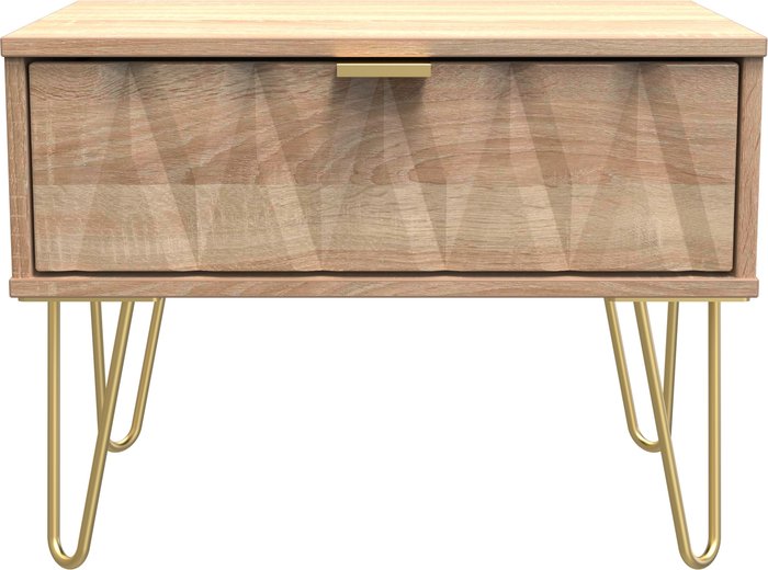 The Range | Diamond Ready Assembled 1 Drawer Midi Chest - Bardolino Oak Diamond Ready Assembled 1 Drawer Midi Chest - Bardolino Oak