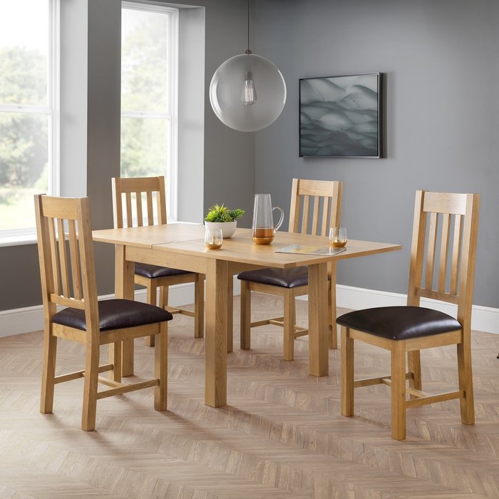 The Range | Dunelm Astoria Flip Top Dining Table with 4 Chairs Light Oak Dunelm Astoria Flip Top Dining Table with 4 Chairs Light Oak