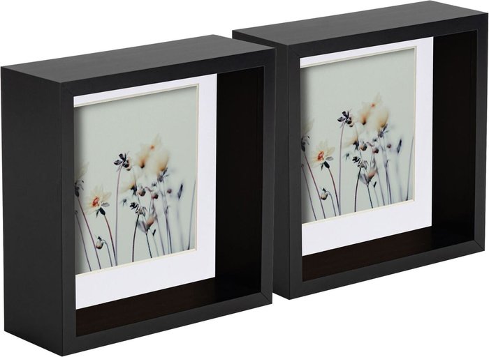 The Range | Nicola Spring 3D Deep Box Photo Frames - 6 x 6 Nicola Spring 3D Deep Box Photo Frames - 6 x 6