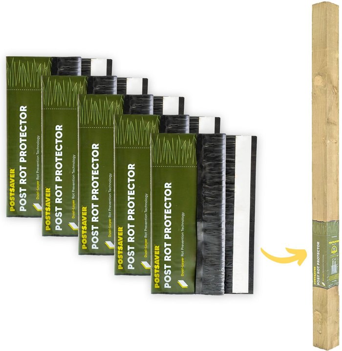 The Range | Postsaver Pro-Wrap Fence Post Rot Protection for 3 Postsaver Pro-Wrap Fence Post Rot Protection for 3