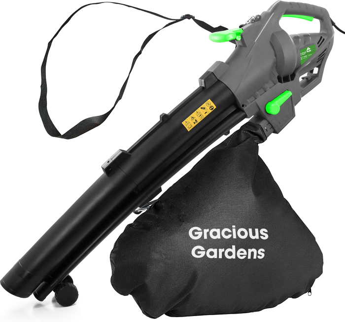 The Range | Gracious Gardens Cordless Leaf Blower 3000W Vacuum and Shredder 35L - Grey Gracious Gardens Cordless Leaf Blower 3000W Vacuum and Shredder 35L - Grey