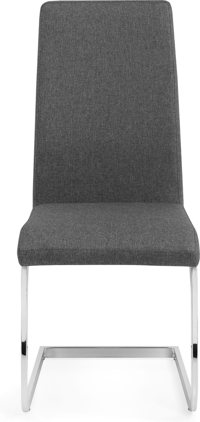 The Range | Julian Bowen Set Of 2 Roma Chairs - Slate Grey Julian Bowen Set Of 2 Roma Chairs - Slate Grey