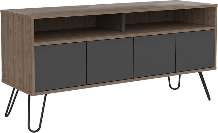 The Range | Core Products Vegas Wide Screen TV Rack with 4 Doors - Bleached oak & grey Core Products Vegas Wide Screen TV Rack with 4 Doors - Bleached oak & grey