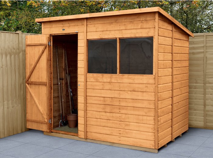 The Range | Forest Shiplap DipTreat 7x5 Pent Shed - No Installation Forest Shiplap DipTreat 7x5 Pent Shed - No Installation