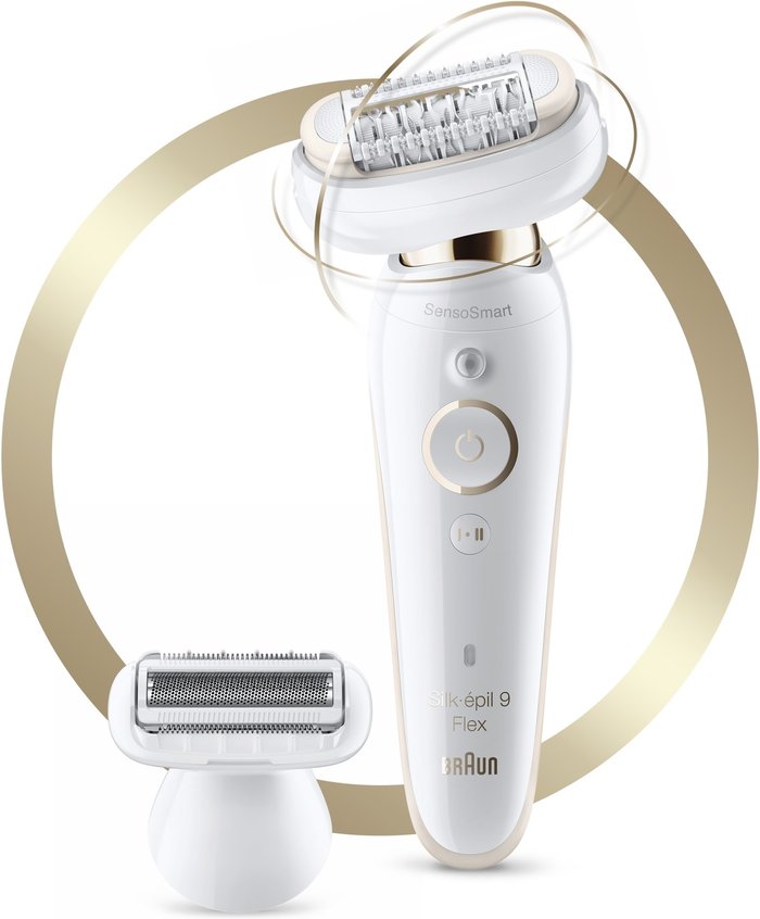 The Range | Braun BRAUN Silk-épil 9 9002 Flex Wet & Dry Epilator - White Braun BRAUN Silk-épil 9 9002 Flex Wet & Dry Epilator - White