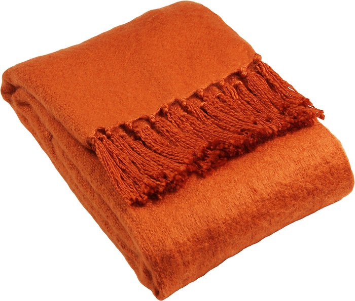 The Range | Riva Home Riva Home Chiltern Fringed Throw Acrylic Burnt Orange Riva Home Riva Home Chiltern Fringed Throw Acrylic Burnt Orange