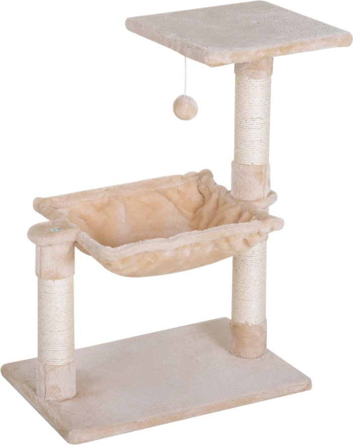 The Range | PawHut PawHut Cat Tree with Hammock Bed - Beige PawHut PawHut Cat Tree with Hammock Bed - Beige