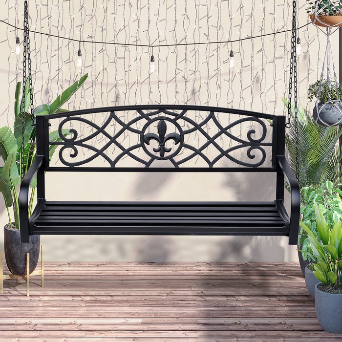 The Range | Outsunny Wooden Garden Rocking Bench with Adjustable Backrests - Brown Outsunny Wooden Garden Rocking Bench with Adjustable Backrests - Brown