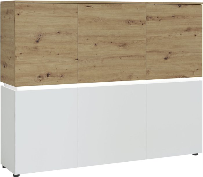 The Range | Furniture To Go Luci 6-Door Cabinet - White Furniture To Go Luci 6-Door Cabinet - White