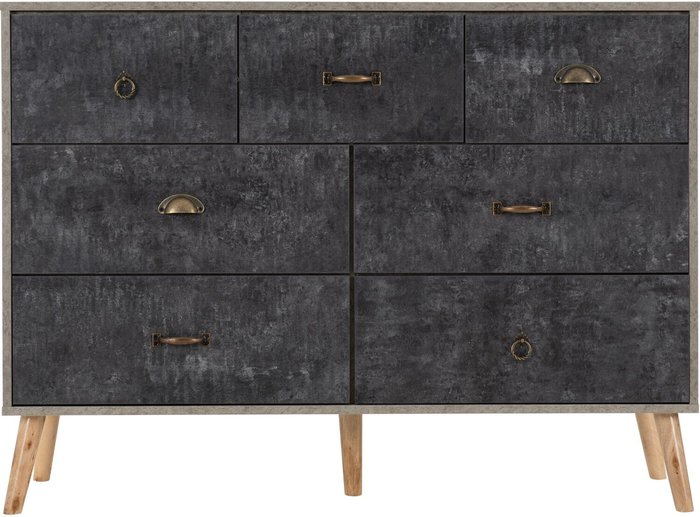 The Range | Seconique Nordic Merchant Chest - Concrete Effect Seconique Nordic Merchant Chest - Concrete Effect