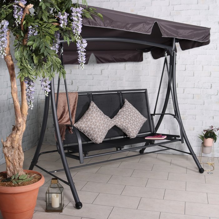 The Range | Royalcraft Royalcraft Sorrento 3 Seat Swing Hammock - Black Royalcraft Royalcraft Sorrento 3 Seat Swing Hammock - Black