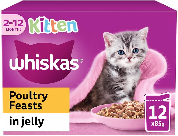 The Range | Whiskas Whiskas Kitten Pouches in Jelly - Poultry Feast Whiskas Whiskas Kitten Pouches in Jelly - Poultry Feast
