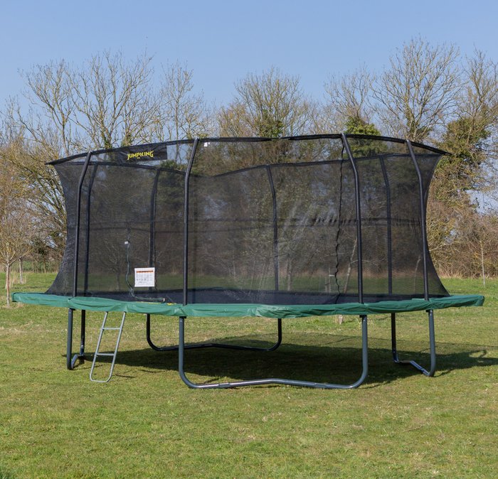 The Range | JumpKing Rectangular Trampoline V2 - Green / 13ft JumpKing Rectangular Trampoline V2 - Green / 13ft