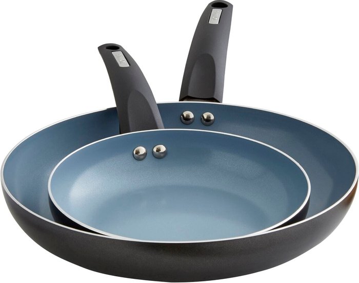 The Range | Tower Tower Cerasure Non-Stick 2 Piece Frying Pan Set Graphite (Grey) Tower Tower Cerasure Non-Stick 2 Piece Frying Pan Set Graphite (Grey)