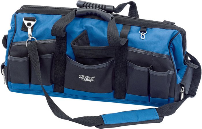 The Range | Draper Draper Contractors Tool Bag - Blue & Black Draper Draper Contractors Tool Bag - Blue & Black